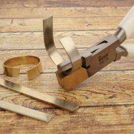 The Beadsmith Bow Closing Pliers – V-Shape Ring Bending Tool with Brass Jaw – 5.5 Inches (140mm) – Used for Closing and Adjusting Pendant Bow, Rings, & Loops