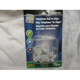 Telephone Nail in Clips Color Clear 20 Pieces by Monster