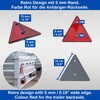 Car Trailer Reflector Triangle, 2 Pack, Red Reflectors for Trailer