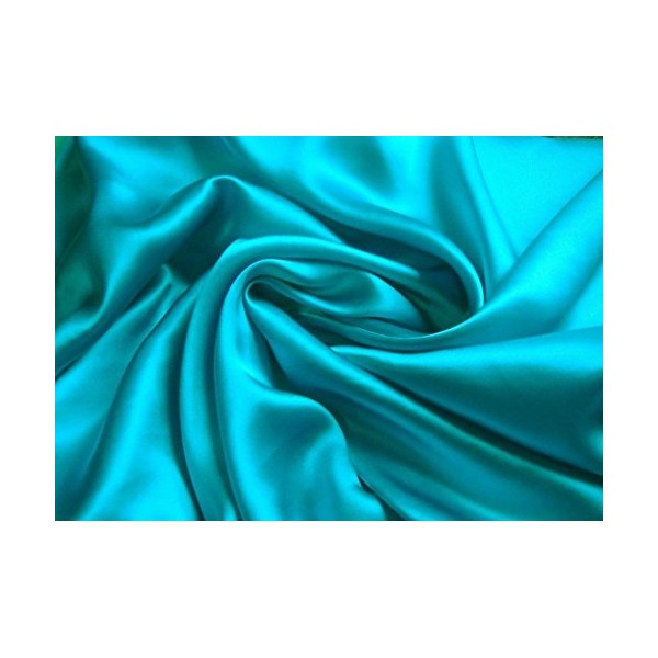 Grand Linen 4-Piece King Size, Solid Turquoise Blue Soft Silky