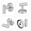 Ravinte Towel Hooks 2 Pack - Brushed Nickel Bathroom Wall