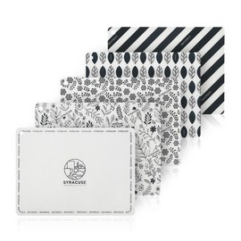 [Syracus] Induction protection mat, placemat square (large) 35x26cm, stripe stripe_indigoindigo / [시라쿠스] 인덕션 보호매트, 식탁매트 사각(대) 35x26cm, 스트라이프스트라이프_인디고인디고