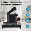 Tempered Glass Coffee Pod Drawer,Nespresso Vertuo Pod Holder Drawer for