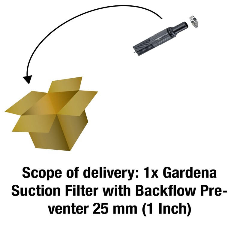 Gardena suction filter with backflow stop, 25 mm (1 inch):