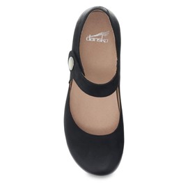 Dansko Beatrice Mary Jane Clog for Women - Memory Foam and Arch Support for All -Day Comfort and Support - Lightweight EVA Outsole for Long-Lasting Wear Black 7.5-8 M US