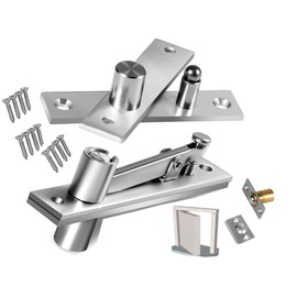JadwigaS Door Pivot Hinges, 360 Degrees Heavy Duty Pivot Hinge， Hidden Door Hinges for Murphy Door, Bookcase Door, Wood Hidden Door, Secret Door，Includes Door Ball Catch Hardware