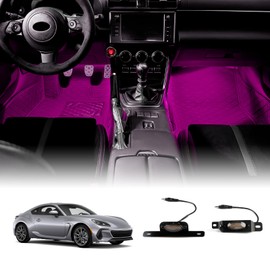 KUNGKIC Toyota GR86 ZN8 Subaru BRZ LED Atmosphere Light, Under Foot Lighting, Interior Decoration Light, Interior Decoration, Footlamp, Interior Accessories, Auto Lighting, Fits 2021 2022 2023 2024