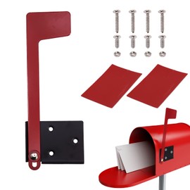Professional Multi-Directional Mailbox Flag - Galvanized Steel Replacement Flag Kit - Tool Free Installation - Suitable for Wall-Mount and Post-Mount Mailboxes - Made of Heavy Duty Metal Material