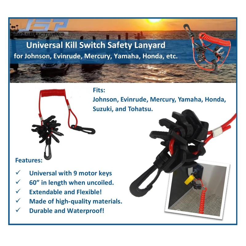 Ultimate Universal Boat Kill Switch Safety Lanyard (1)