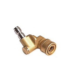 Thunder Hardware Quick Connecting pivoting Coupler for Pressure washers nozzles Cleaning high-Pressure to get Hard to Reach Areas 4000PSI 1/4" Plug