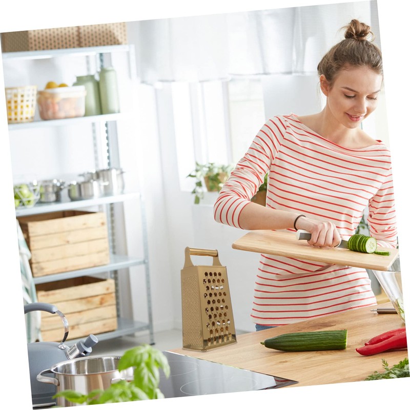 iplusmile Multifunctional Mini Stainless Steel Grater Four Sided Vegetable Slicer