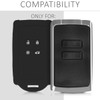 kwmobile Autoschlüssel Hülle kompatibel mit Renault 4-Tasten Smartkey Autoschlüssel (nur