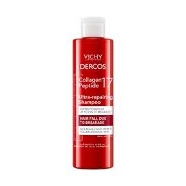 Vichy Dercos Collagen 17 Shampoo Ultra Reparador de Daño y Caída con Péptidos Pro-Colágeno para Cabello Dañado y Quebradizo, Cabello más Fuerte y con Mayor Densidad, 200 ml