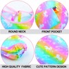 Fiodrimy - Delantal impermeable para niñas y niños, Arcoíris Unicornio,