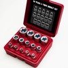 14-Piece E-Torx Socket Set, 3/8”, 1/2”, 1/4” Premium Ultimate Female