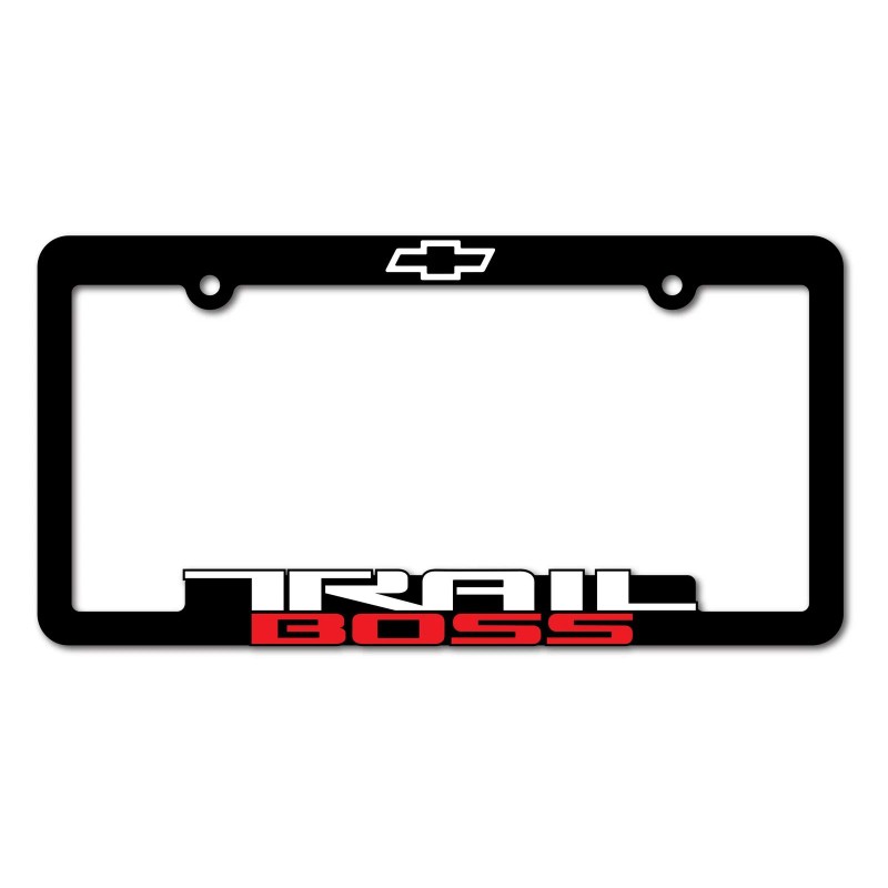 Trail Boss (2) Trail Boss License Plate Frames 3D Raised