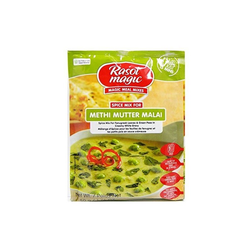 Rasoi Magic - Methi Mutter Malai (fenugreek, peas curry) -