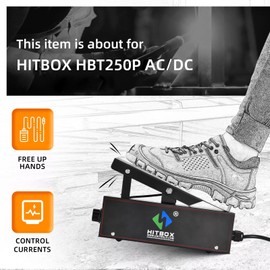 HITBOX TIG Welder Foot Pedal, 5-Pin 10 Feet Cable Remote Amp Control TIG Welding Foot Pedal Only for HITBOX HBT250P TIG Welding Machine