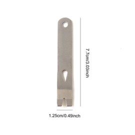 Honbay 2PCS Stainless Steel Mini Multi-function Pocket Pry Bars Crowbars for Indoors and Outdoors