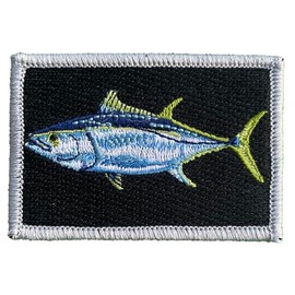 2" x 3" Bluefin Tuna Sportfish Tactical Patch - Black