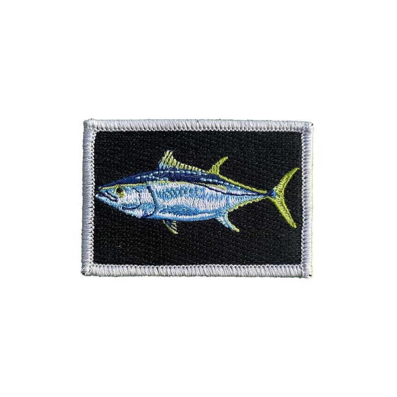 2" x 3" Bluefin Tuna Sportfish Tactical Patch - Black