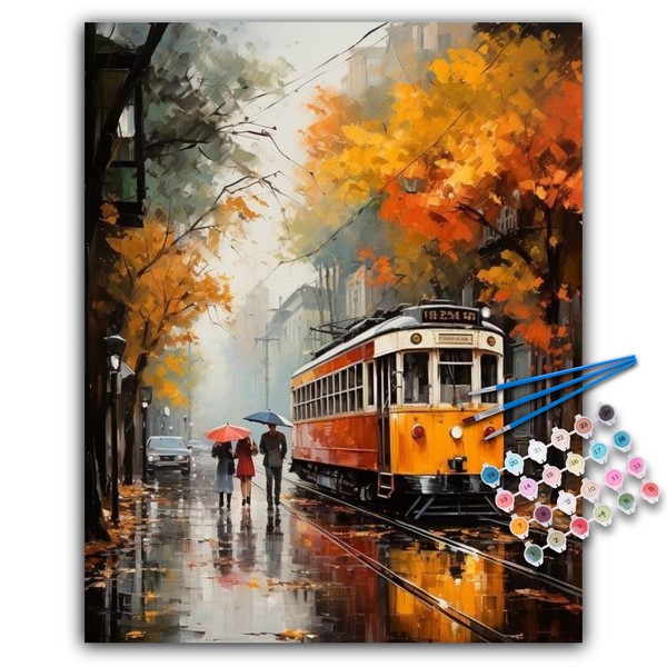 Paint by Numbers Kit for Adults- Fall Maple Tree Adult