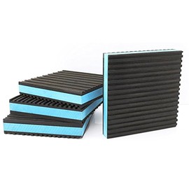 Sellerocity 4 Pack Of Heavy Duty Air Compressor Tank Anti Vibration Isolator Foot Pads 4" X 4" X 7/8" 60lbs Per Inch