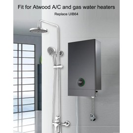 Ignition Board Replace UIB64 Fit for Atwood AC/Gas RV Water Heaters, Universal Ignitor Module Board with Both for 4 & 6 Position Edge Style 10 Pin Connector, 12 Volt DC Ignition Control Module