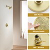Tohlar Gold Shower Faucet, Single-Handle Shower Faucet Set with 6