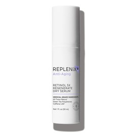 Replenix Anti-Aging Retinol 5X Regenerate Dry Serum, Medical-Grade Quick-Drying Face Serum for Mature Skin (1 fl. oz)