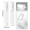 Kzvsiy 5 Pcs 10 ml Airless Pump Bottles, Refillable Clear