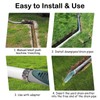Yard Drain, 4 in. Green Angled Drainage Grate Easy to