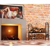Fire Beauty Fireplace Firewood Log Rack 5-Piece Storage Logs Holder