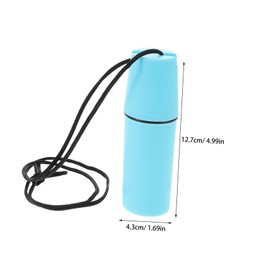 WHAMVOX 2Pcs Airtight Storage Box Shockproof Floating Container for Beach Diving Kayaking Surfing Stylish Dry Storage for Coins and Items Modern Design Blue