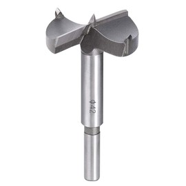 Flintronic Professional Forstner Drill Bit, 42 mm Forstner Bit, Forstner Cutter with Round Shank, Forstner Drill for Wood, Accessories Drill for Woodworking (Diameter 42 mm, Length 80 mm)