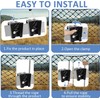 Pontoon Fender Clips for Square Rails, Mental Pontoon Boat Bumpers