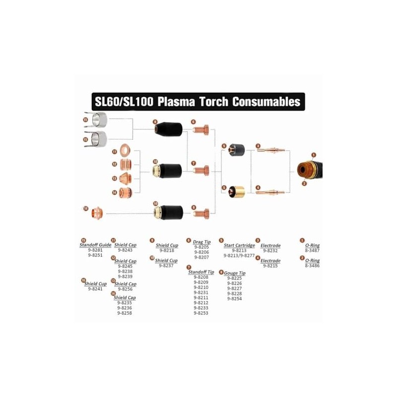 20pcs x 9-8205 Drag Tip Nozzle 20A Compatibility with Thermal