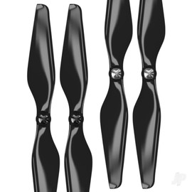 Master Airscrew Upgrade Propellers for DJI Phantom 1-3 with Built-in Nut - Black 4 pcs