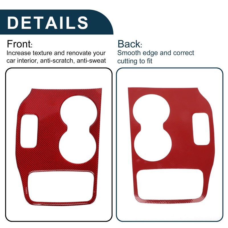X AUTOHAUX ABS Gear Shift Knob Button Cover for Jeep