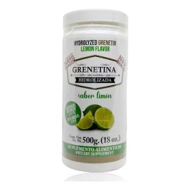 Grenetina Hidrolizada Sabor Limón 100% Natural 500 Grs Prett