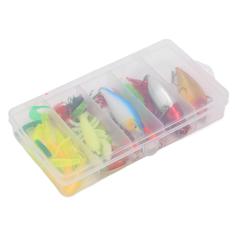 Fishing Tackle Set Soft and Hard Lure Baits Tackle Kit