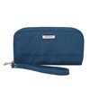 Travelon RFID Blocking Double Zip Wallet, Blue, One Size, Travelon