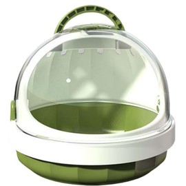 Guinea Pig Carrier Cage with Water Bottle, Portable Hamster Travel Carrier Carry Case for Small Pets, Gerbils, Mice, Dwarf Hamster (Green)