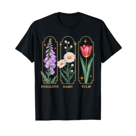 Foxglove Daisy Tulip Floral T-Shirt