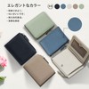 Noaivoky Women's Compact Mini Wallet, Bifold, gray
