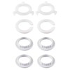 8 Pack Plastic Lamp Shade Reducer Ring, E27 to E14