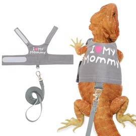 CUSOZWO CUSOZWO Bearded Dragon Harness and Leash Set - Cute Lizard Reptile Small Animal Adjustable Harness Clothes with Short Leash for Walking Outdoor