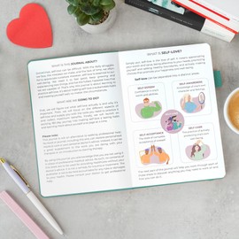 Clever Fox Self-love Journal – Guided Self-Discovery Log for Self-care, Reflection & Self-help, Mental Health, Gratitude & Mindfulness (Turquoise)