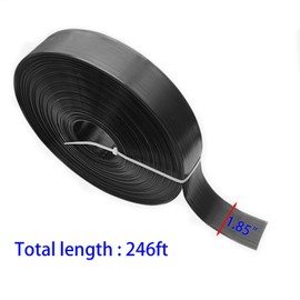 Qlvily Chain Link Fence Privacy Tape, 246ft x 0.15ft Chain Link Fence Slats, Fence Covering Privacy, Black (200PCS Button + Puncher Included)