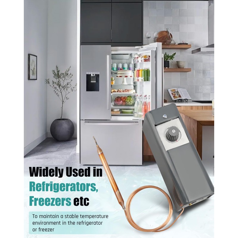W1609-101 Refrigeratior Thermostat Temperature Controller from -30 Degrees F to